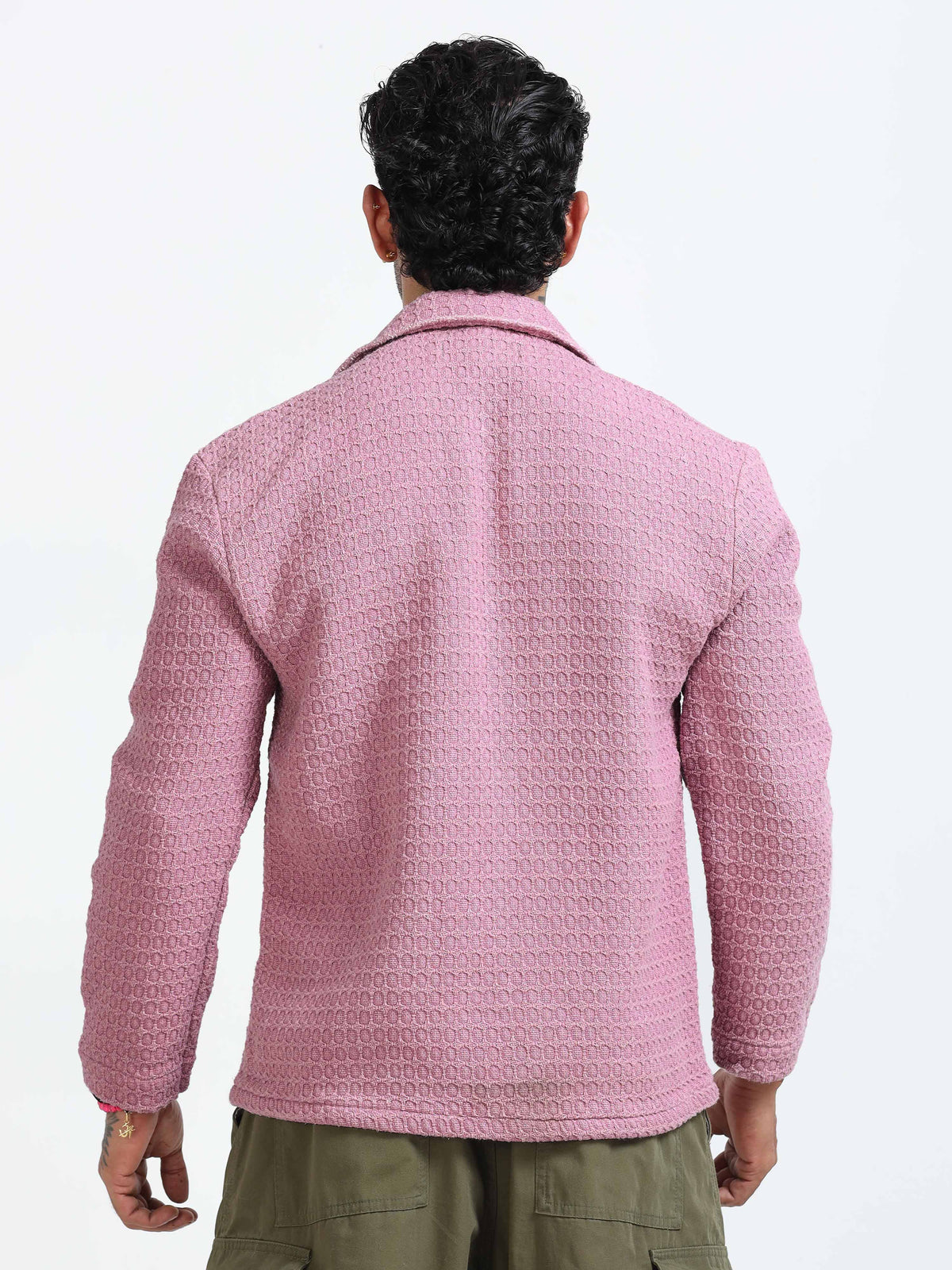 Italian Colony Cozy Blush Textured Shacket