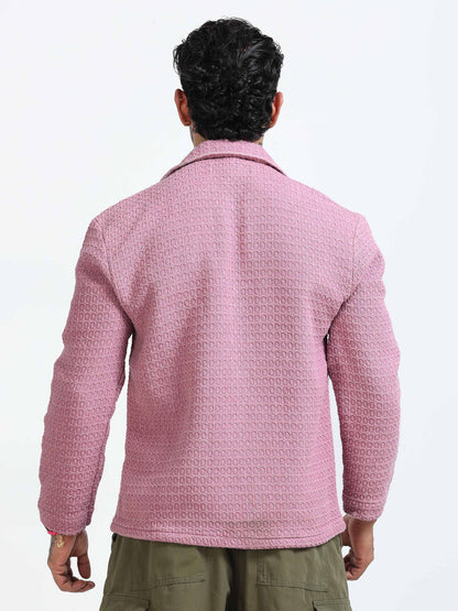 Italian Colony Cozy Blush Textured Shacket