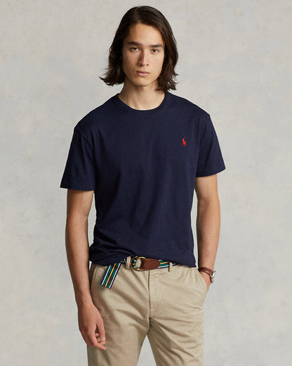 Polo Ralph Lauren Classic Cotton Tee in Midnight Navy - Effortlessly Chic & Timeless