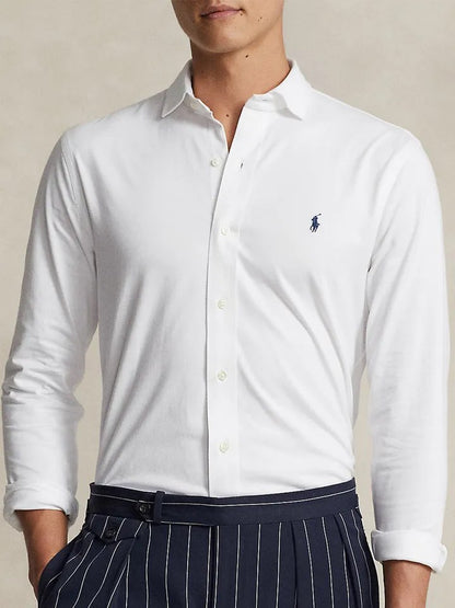 Polo Ralph Lauren Effortlessly Elegant White Cotton Button-Up Shirt