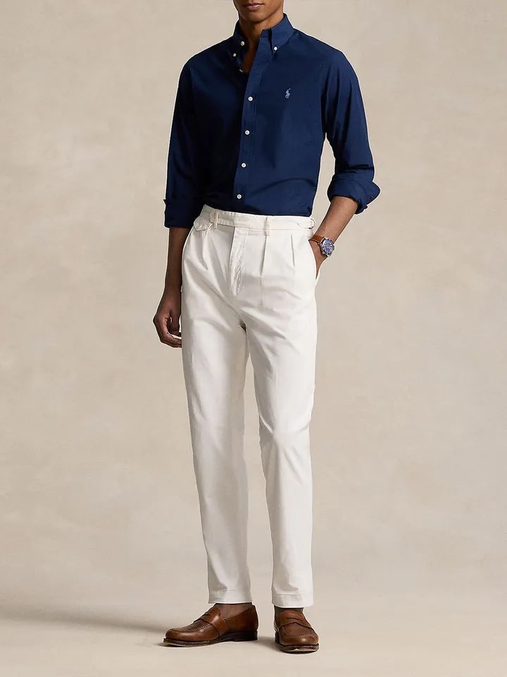 Polo Ralph Lauren Classic Elegance Button-Up Shirt in Midnight Navy