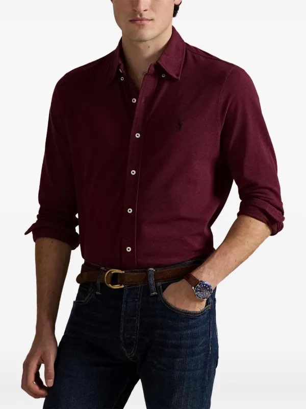 Polo Ralph Lauren Luxurious Merlot Button-Up Shirt