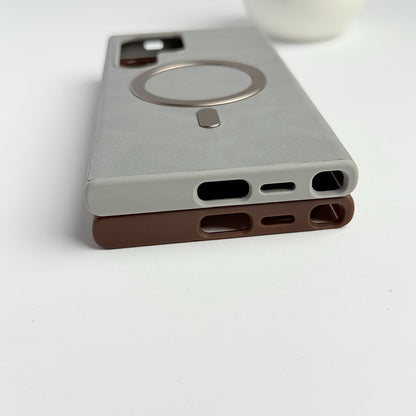 YG | Smooth MagSafe Leather Case