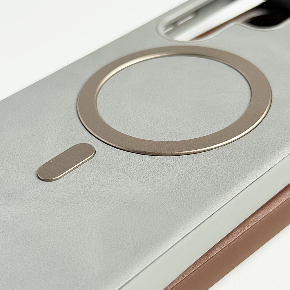 YG | Smooth MagSafe Leather Case