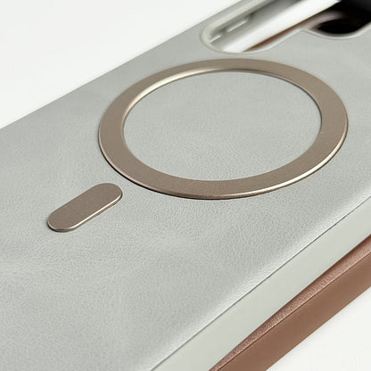 YG | Smooth MagSafe Leather Case