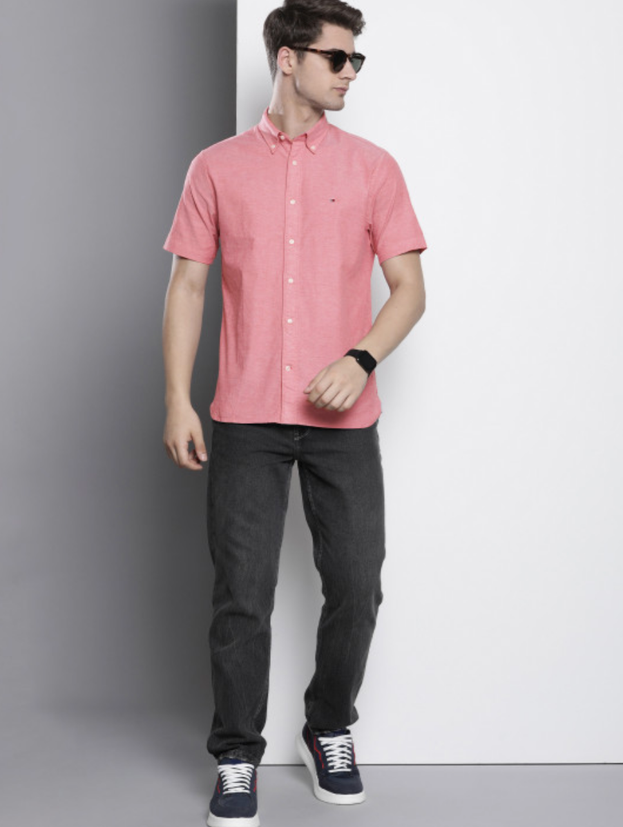 Tommy Hilfiger Breezy Coral Button-Up Shirt