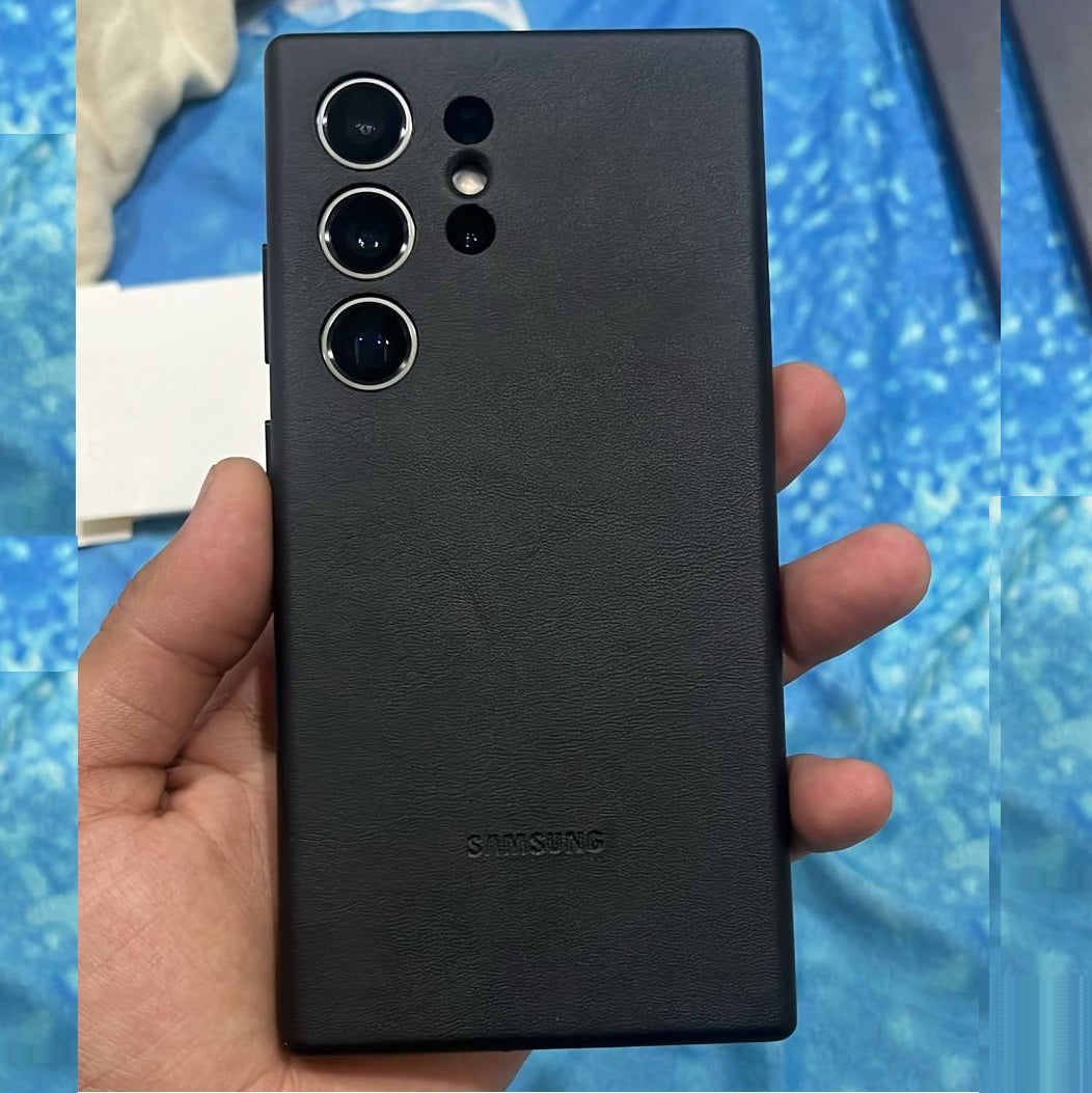 Samsung Galaxy S24 Ultra Vegan Leather Case Slim Profile - Violet