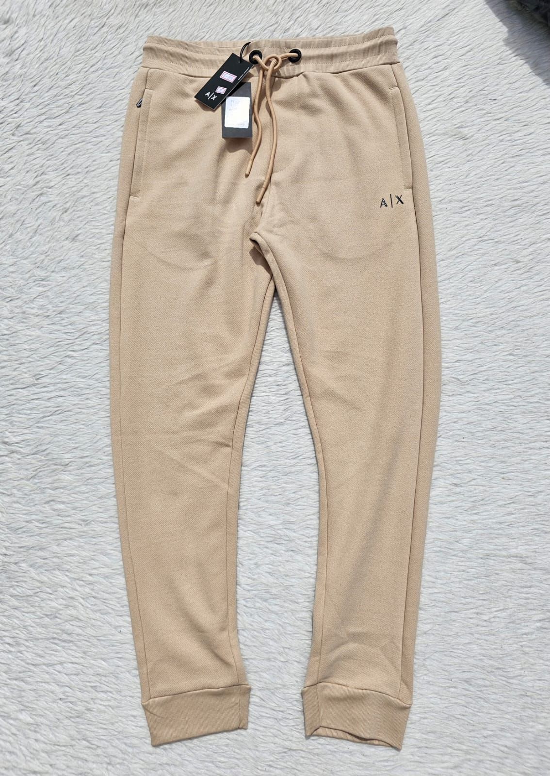ARMANI EXCHANGE Desert Tan Luxe Slim Fit Joggers