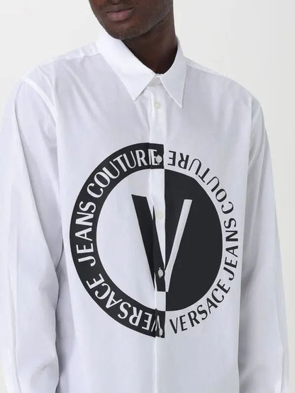 VERSACE JEANS COUTURE Seraphic Pearl Long Sleeve Button-Up Shirt