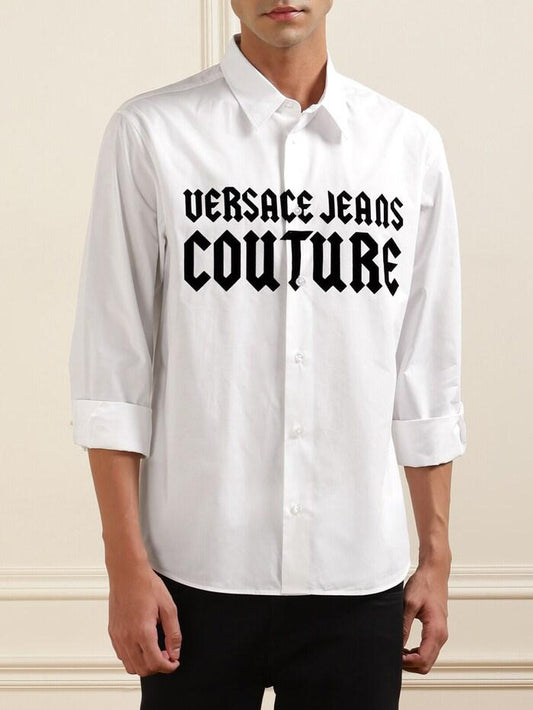 VERSACE JEANS COUTURE Opulent Pearl Regular Fit Long Sleeve Shirt