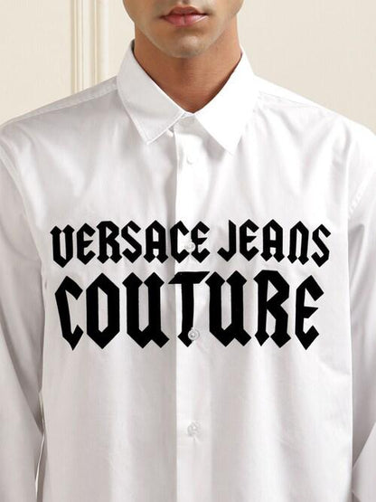 VERSACE JEANS COUTURE Opulent Pearl Regular Fit Long Sleeve Shirt