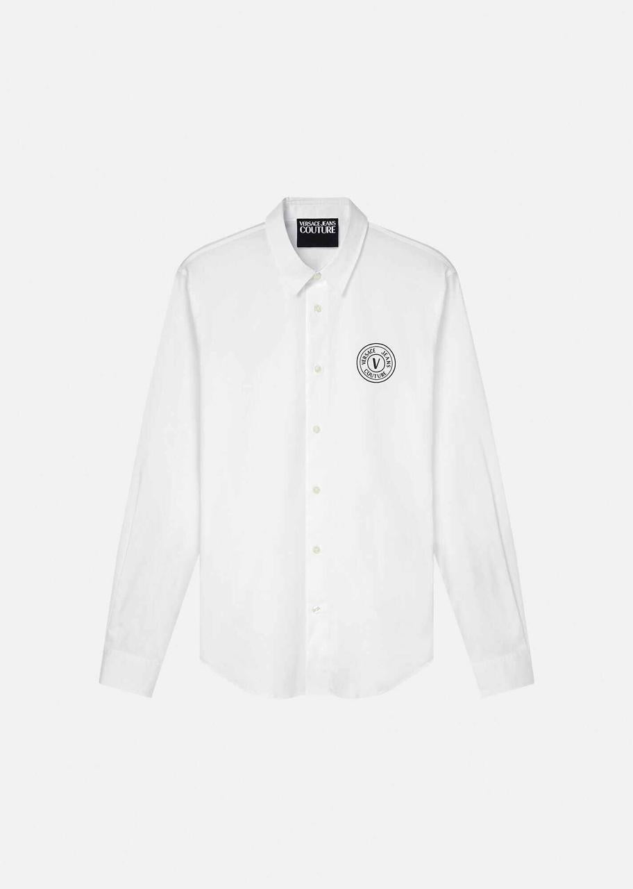 VERSACE Prismatic Pearl Slim Fit Long Sleeve Shirt