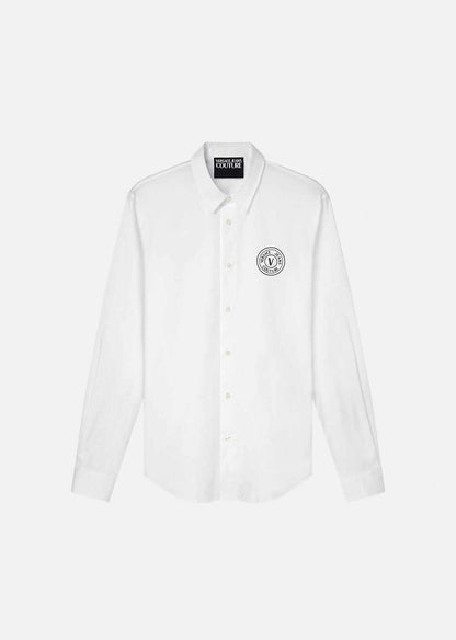 VERSACE Prismatic Pearl Slim Fit Long Sleeve Shirt