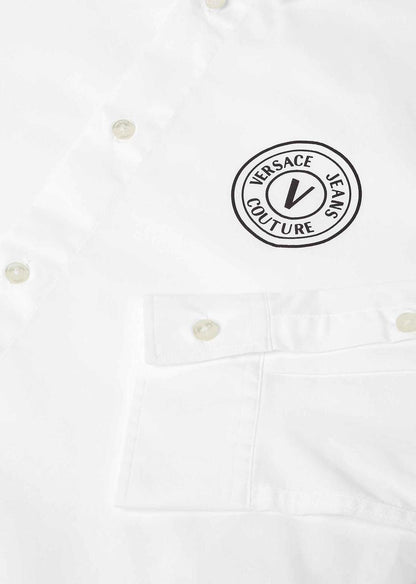VERSACE Prismatic Pearl Slim Fit Long Sleeve Shirt