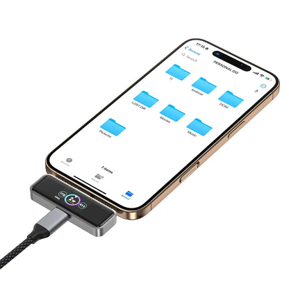ZC | Storage USB-C & lightning port Magnetic Extended Storage for iPhone Series