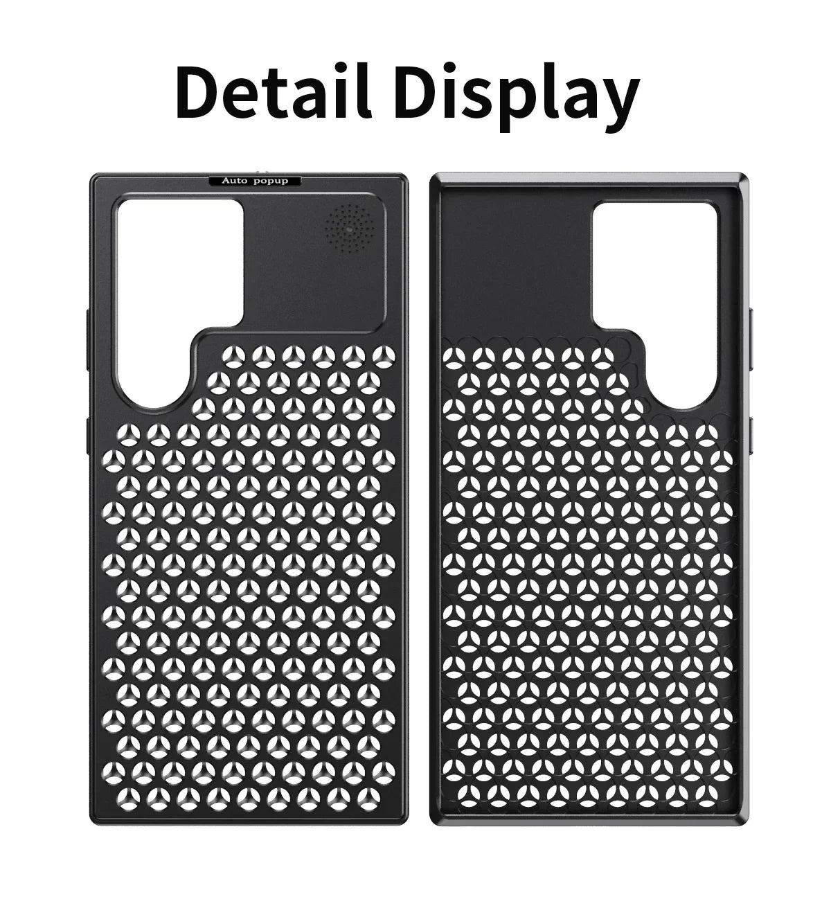 Samsung Galaxy S24 Ultra Metal Heat Dissipation Aluminum Cooling Case with Fragrance Aroma - Black