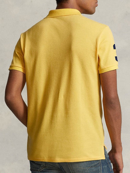 POLO RALPH LAUREN Opulent Marigold Classic Fit Short Sleeve Piqu������ Polo Shirt