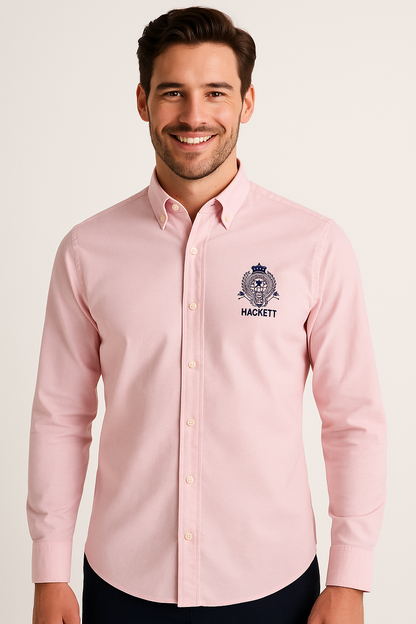 HACKETT Prismatic Rose Classic Fit Long Sleeve Button-Up Shirt