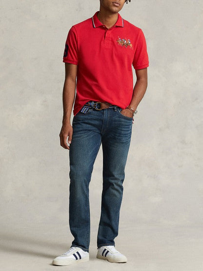 POLO RALPH LAUREN Prismatic Amber Drift Classic Fit Short Sleeve Piqu������ Polo