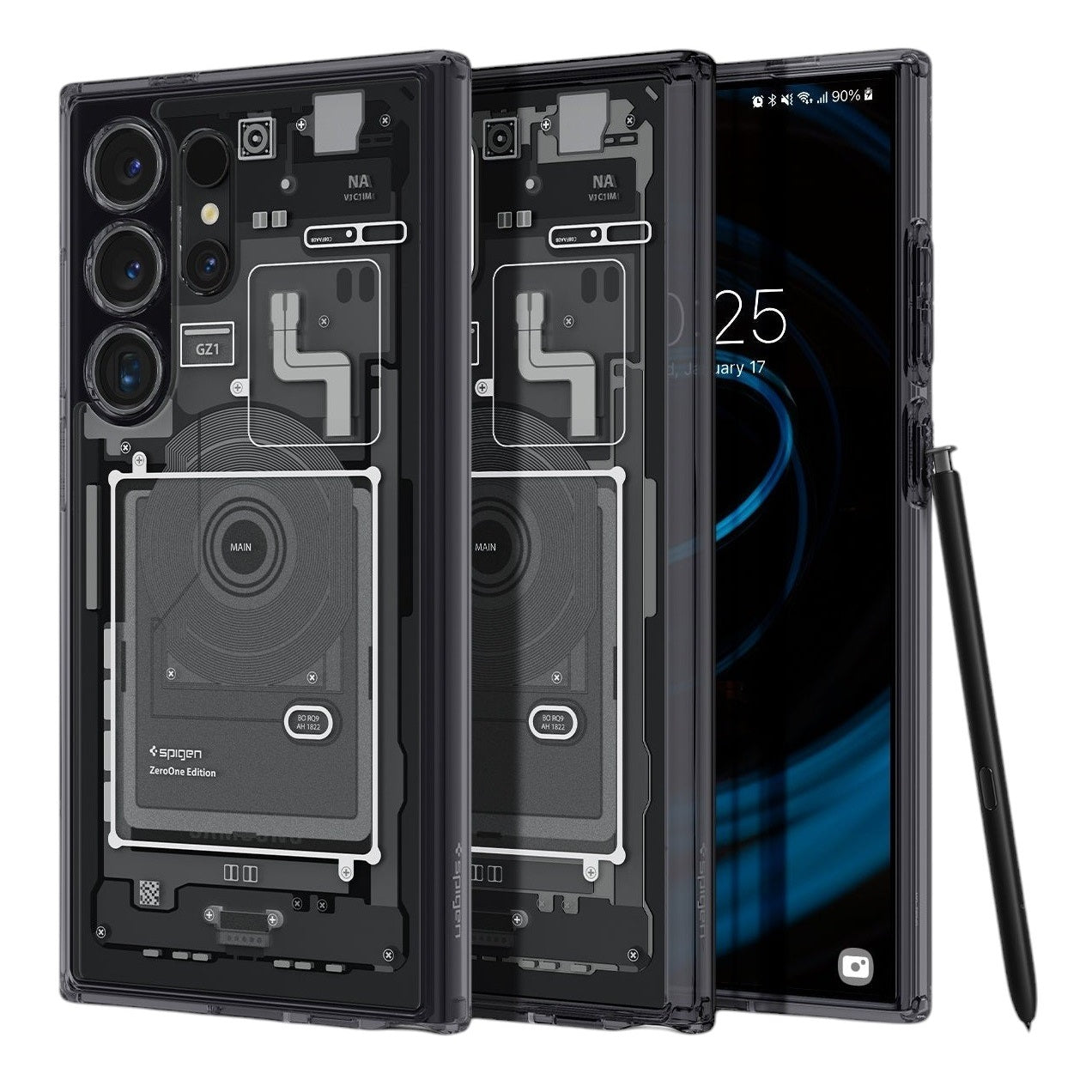 Samsung Galaxy S24 Ultra Zero One Machine Shockproof Case - Black