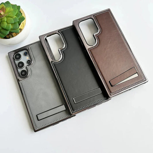 Ultra Premium Leather With Kickstand