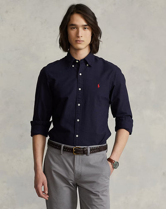 Polo Ralph Lauren Classic Fit Button-Down Shirt in Navy