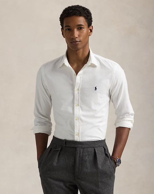 Ralph Lauren Effortlessly Elegant White Button-Up Shirt