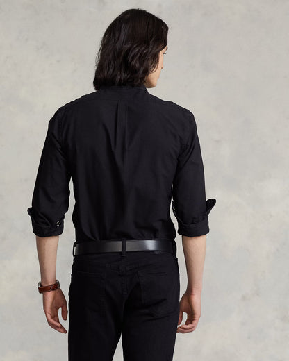 Ralph Lauren Classic Cotton Button-Up in Midnight Obsidian
