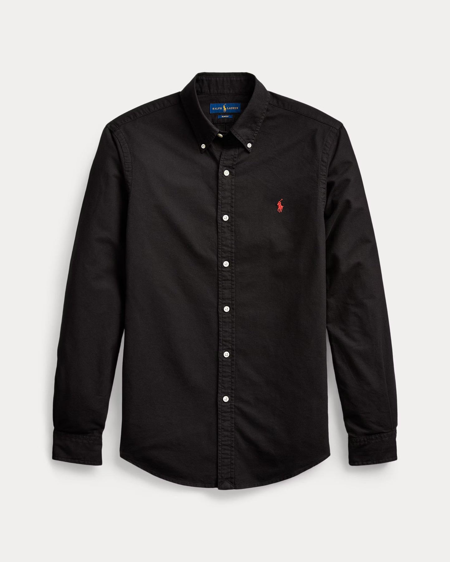Ralph Lauren Classic Cotton Button-Up in Midnight Obsidian