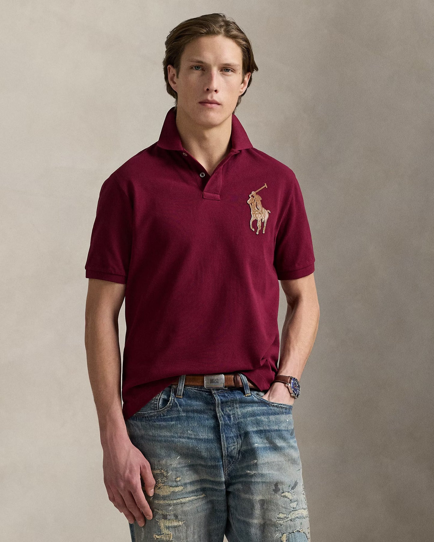 POLO RALPH LAUREN Seraphic Amber Classic Fit Short Sleeve Piqu������ Polo Shirt
