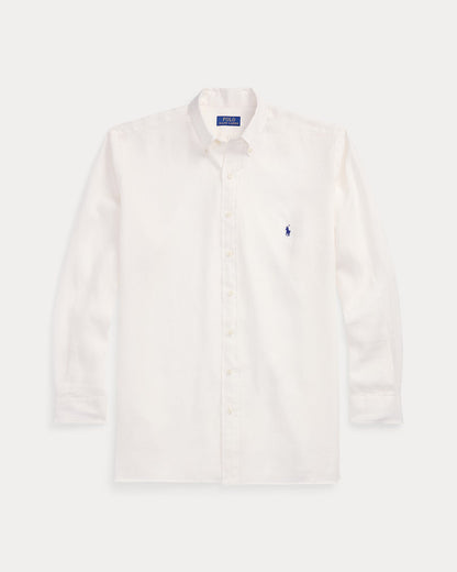 Polo Ralph Lauren Effortlessly Elegant Linen Shirt in Whispering White