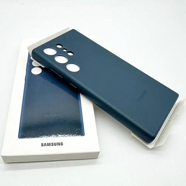 YG Cases | Samsung Galaxy S24 Ultra Leather Case Slim Profile - Blue