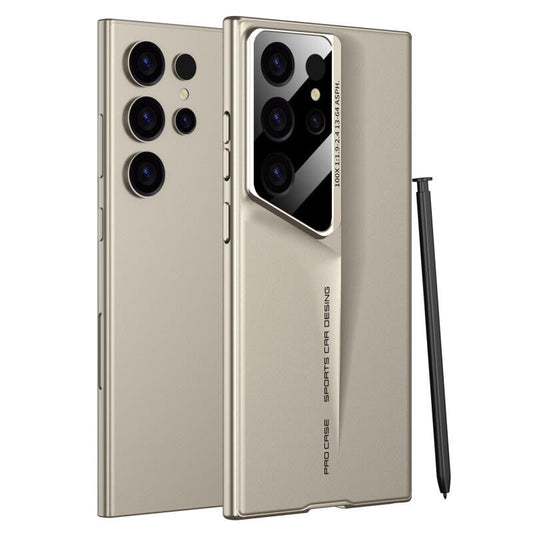 Samsung Galaxy S24 Ultra Luxury Blade Design PC Shockproof Case - Gold