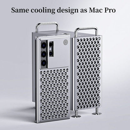 Samsung Galaxy S24 Ultra Heat Dissipation Aluminum Cooling Case with Aroma - Titanium