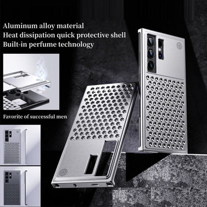 Samsung Galaxy S24 Ultra Heat Dissipation Aluminum Cooling Case with Aroma - Black