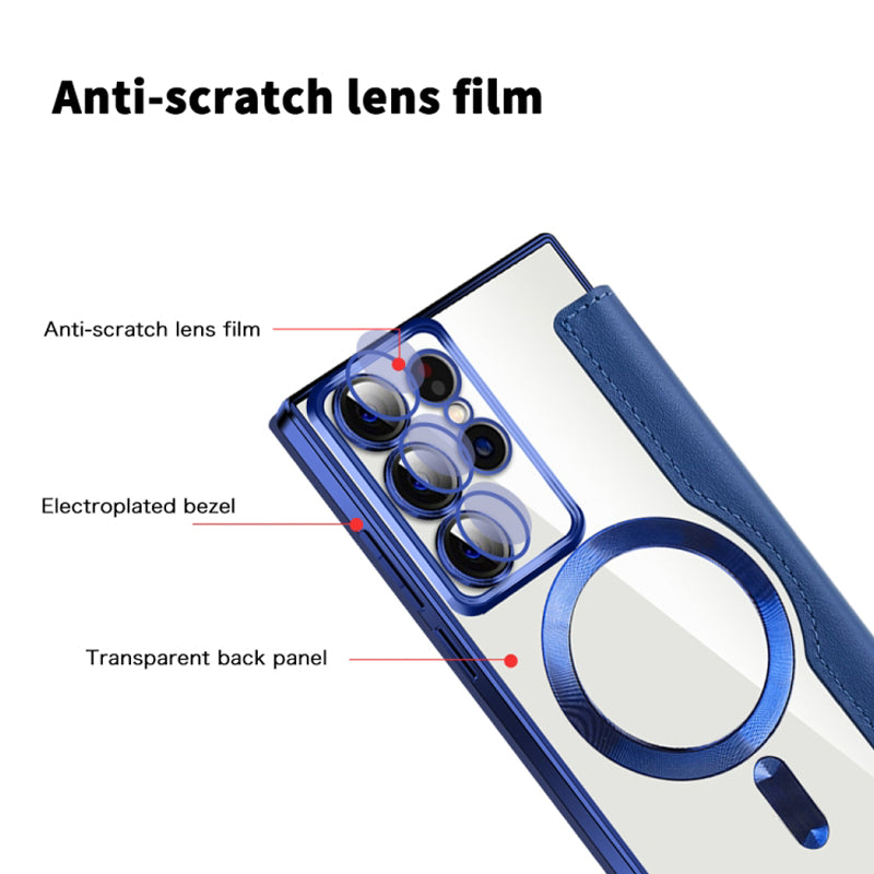 Luxury Leather Flip Phone Case