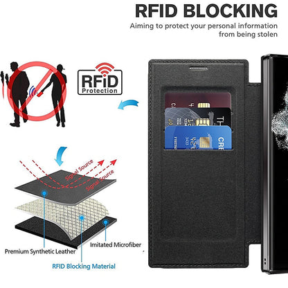 Luxury Leather Flip Phone Case