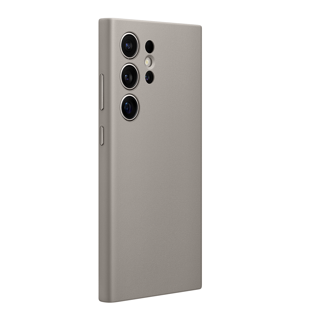 YG Cases | Samsung Galaxy S24 Ultra Vegan Leather Case Slim Profile - Taupe