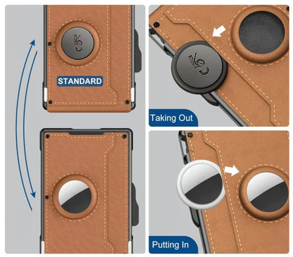 Premium Aluminum Wallet With Leather Casing